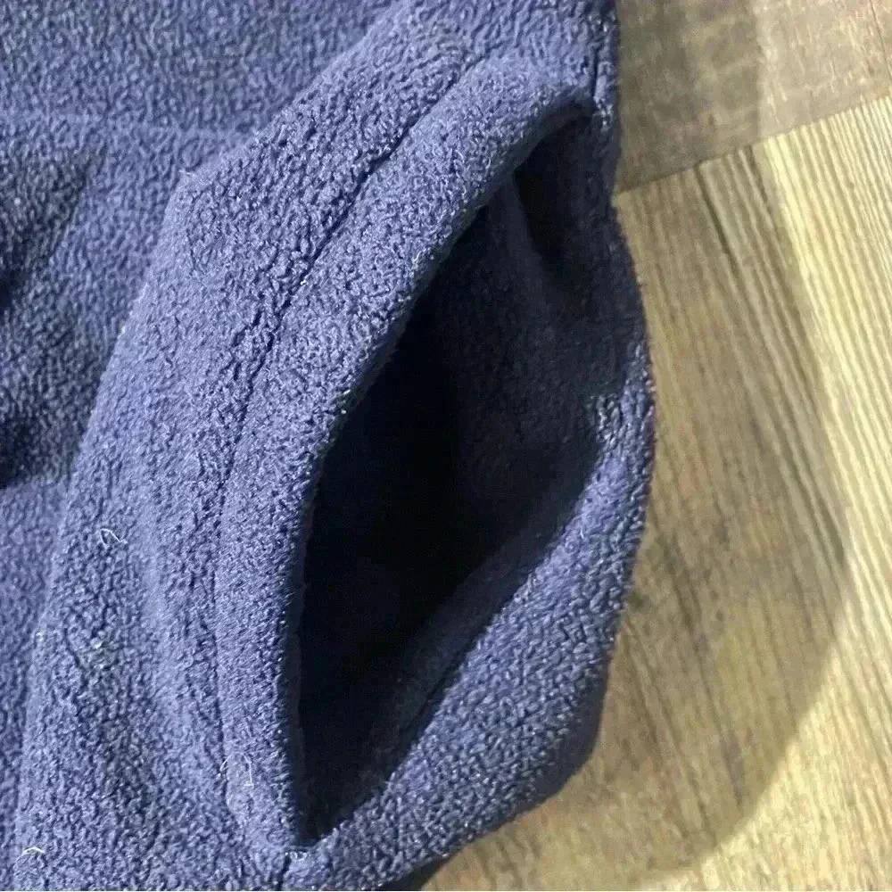 USA Olympic yellow and blue fleece pull over with hoodie Large - Picture 6 of 7